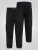 D555 Dexter 1 Cargo Jogger With Bear Embroidery TALL Μαύρο - TALL Αθλητικές φόρμες - Φόρμες TALL για Ψηλούς Άνδρες
