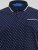 D555 Reid AOP Polo With Jacquard Collar, Pocket And Cuffs Μπλε μαρέν - Πόλο μπλουζάκια - Aνδρικά μπλουζακια πολο μεγάλα μεγέθη