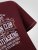 D555 Baldwin Grumpy Old Man Club Print Crew Neck T-shirt Burgundy/ Black Twist - Μακό μπλουζάκια - Aνδρικά μπλουζεσ μεγάλα μεγέθη