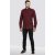 D555 Dawson Textured Shirt Dark Red - Πουκάμισα - Aνδρικά πουκαμισα μεγαλα μεγάλα μεγέθη