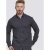 D555 Babworth Long Sleeve Shirt Navy - Πουκάμισα - Aνδρικά πουκαμισα μεγαλα μεγάλα μεγέθη
