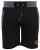 D555 Sutton Elasticated Waist Shorts With Embroidery Black - Αθλητικές φόρμες/σορτσάκια - Αθλητικές Φόρμες ανδρικεσ μεγάλα μεγέθη
