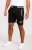 D555 Sutton Elasticated Waist Shorts With Embroidery Black - Αθλητικές φόρμες/σορτσάκια - Αθλητικές Φόρμες ανδρικεσ μεγάλα μεγέθη