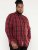 D555 Benalla Check Long Sleeve Button Down Shirt - Πουκάμισα - Aνδρικά πουκαμισα μεγαλα μεγάλα μεγέθη