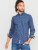 D555 Edmund AOP Shirt Navy - Πουκάμισα - Aνδρικά πουκαμισα μεγαλα μεγάλα μεγέθη