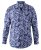 D555 Harrow AOP Shirt Blue - Πουκάμισα - Aνδρικά πουκαμισα μεγαλα μεγάλα μεγέθη