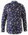 D555 Rooksey Floral Print Shirt Navy - Πουκάμισα - Aνδρικά πουκαμισα μεγαλα μεγάλα μεγέθη