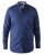 D555 Chilton LS Shirt Navy - Πουκάμισα - Aνδρικά πουκαμισα μεγαλα μεγάλα μεγέθη