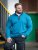 D555 Conway 1 1/4 Zip Neck Fleece Sweatshirt With Bear Logo Teal - φούτερ/Φούτερ με κουκούλα - φούτερ/Φούτερ με κουκούλα ανδρικά μεγάλα μεγέθη 