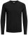 Jack & Jones Crew neck Knitted Sweater Black - φούτερ/Φούτερ με κουκούλα - φούτερ/Φούτερ με κουκούλα ανδρικά μεγάλα μεγέθη 