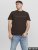Jack & Jones STAR T-shirt Brown - Μακό μπλουζάκια - Aνδρικά μπλουζεσ μεγάλα μεγέθη