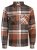 Jack & Jones Darren Flannel Overshirt καφέ - Πουκάμισα - Aνδρικά πουκαμισα μεγαλα μεγάλα μεγέθη