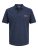 Jack & Jones Rush μπλούζα πόλο 2 τεμ μαύρο/μπλε μαρέν - Πόλο μπλουζάκια - Aνδρικά μπλουζακια πολο μεγάλα μεγέθη
