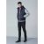 D555 Willie Hooded Quilted Jacket with Fleece sleeves - Μπουφάν - Aνδρικά μπουφαν μεγάλα μεγέθη