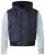D555 Willie Hooded Quilted Jacket with Fleece sleeves - Μπουφάν - Aνδρικά μπουφαν μεγάλα μεγέθη