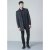 D555 Terry Checked Overcoat Charcoal - Μπουφάν - Aνδρικά μπουφαν μεγάλα μεγέθη
