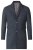 D555 Terry Checked Overcoat Charcoal - Μπουφάν - Aνδρικά μπουφαν μεγάλα μεγέθη