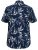 D555 FINLEY Hawaiian AO Print Shirt Navy - Πουκάμισα - Aνδρικά πουκαμισα μεγαλα μεγάλα μεγέθη