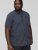 D555 BRODY S/S Micro AO Print Shirt Navy - Πουκάμισα - Aνδρικά πουκαμισα μεγαλα μεγάλα μεγέθη