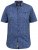 D555 KYLE S/S Micro AO Print Shirt Blue - Πουκάμισα - Aνδρικά πουκαμισα μεγαλα μεγάλα μεγέθη