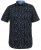 D555 BEAU S/S AO Leaf Print Shirt Navy - Πουκάμισα - Aνδρικά πουκαμισα μεγαλα μεγάλα μεγέθη