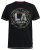 D555 BENNY LA Camo Printed Crew Neck T-Shirt Black - Μακό μπλουζάκια - Aνδρικά μπλουζεσ μεγάλα μεγέθη