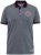 D555 KEMSTON Birds Eye Pique Polo Navy/White - Πόλο μπλουζάκια - Aνδρικά μπλουζακια πολο μεγάλα μεγέθη
