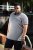D555 KEMSTON Birds Eye Pique Polo Navy/White - Πόλο μπλουζάκια - Aνδρικά μπλουζακια πολο μεγάλα μεγέθη