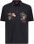 Adamo DURBAN Regular fit Polo Shirt Black - Πόλο μπλουζάκια - Aνδρικά μπλουζακια πολο μεγάλα μεγέθη