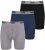 Duke Driver Boxershorts Black, Grey, Navy 3-Pack - Εσώρουχα/Μαγιό - Aνδρικά Εσώρουχα μεγάλα μεγέθη