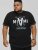 D555 BINGHAM State Of Miami Printed Crew Neck T-Shirt Black - Μακό μπλουζάκια - Aνδρικά μπλουζεσ μεγάλα μεγέθη