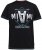 D555 BINGHAM State Of Miami Printed Crew Neck T-Shirt Black - Μακό μπλουζάκια - Aνδρικά μπλουζεσ μεγάλα μεγέθη