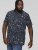 D555 ROLAND Printed Polo Shirt Navy - Πόλο μπλουζάκια - Aνδρικά μπλουζακια πολο μεγάλα μεγέθη