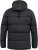 D555 DOMENIC Quilted Puffer Jacket With Half Micro Fleece Lining And Hood Black - Μπουφάν - Aνδρικά μπουφαν μεγάλα μεγέθη