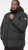 D555 DOMENIC Quilted Puffer Jacket With Half Micro Fleece Lining And Hood Black - Μπουφάν - Aνδρικά μπουφαν μεγάλα μεγέθη