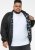 D555 MARSDEN Hybrid Knitted Jacket With Bonded Fleece Lining Black - Μπουφάν - Aνδρικά μπουφαν μεγάλα μεγέθη