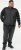D555 MARSDEN Hybrid Knitted Jacket With Bonded Fleece Lining Black - Μπουφάν - Aνδρικά μπουφαν μεγάλα μεγέθη
