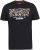 D555 EDWALTON NYCTY Camo Printed Crew Neck T-Shirt Washed Black - Μακό μπλουζάκια - Aνδρικά μπλουζεσ μεγάλα μεγέθη