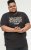 D555 EDWALTON NYCTY Camo Printed Crew Neck T-Shirt Washed Black - Μακό μπλουζάκια - Aνδρικά μπλουζεσ μεγάλα μεγέθη