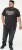 D555 EDWALTON NYCTY Camo Printed Crew Neck T-Shirt Washed Black - Μακό μπλουζάκια - Aνδρικά μπλουζεσ μεγάλα μεγέθη