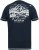 D555 GRAHAM YOSEMITE Chest And Back Printed Crew Neck T-Shirt Navy - Μακό μπλουζάκια - Aνδρικά μπλουζεσ μεγάλα μεγέθη