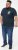 D555 GRAHAM YOSEMITE Chest And Back Printed Crew Neck T-Shirt Navy - Μακό μπλουζάκια - Aνδρικά μπλουζεσ μεγάλα μεγέθη