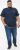 D555 SANDFORD Double Layer On Neck Ribs And Hem Waffle Textured T-Shirt Navy - Μακό μπλουζάκια - Aνδρικά μπλουζεσ μεγάλα μεγέθη