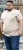 D555 SANDFORD Double Layer On Neck Ribs And Hem Waffle Textured T-Shirt Beige - Μακό μπλουζάκια - Aνδρικά μπλουζεσ μεγάλα μεγέθη