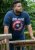 D555 ROGERS Official Captain America Printed T-Shirt Dark Navy - Μακό μπλουζάκια - Aνδρικά μπλουζεσ μεγάλα μεγέθη