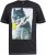 D555 MARTIN Official Batman Printed T-Shirt Washed Black - Μακό μπλουζάκια - Aνδρικά μπλουζεσ μεγάλα μεγέθη