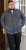 D555 ABERDARE Knitted Zip Through Sweater With Bonded Check Lining Charcoal Marl - φούτερ/Φούτερ με κουκούλα - φούτερ/Φούτερ με κουκούλα ανδρικά μεγάλα μεγέθη 