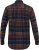 D555 SHERLOCK Check Overshirt With Two Patch Pockets & Button Down Collar Navy - Πουκάμισα - Aνδρικά πουκαμισα μεγαλα μεγάλα μεγέθη