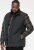 D555 FELIPE Zip Through Padded Gilet With Contrast Colour Lining And Rubber Badge Black - Μπουφάν - Aνδρικά μπουφαν μεγάλα μεγέθη