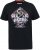 D555 MALCOM Snake And Roses Printed Crew Neck T-Shirt Black - Μακό μπλουζάκια - Aνδρικά μπλουζεσ μεγάλα μεγέθη